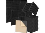 Tolletour 24 Tappetini In Schiuma Acustica 50 X 50 X 2,5 Cm | Isolamento Acustico Efficace Per Un'acustica Ottimale | Piastrelle In Schiuma