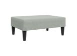 Vidaxl Sgabello Grigio Chiaro 77X55X31 Cm In Velluto