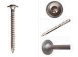 Viti A Testa Cilindrica A4 8 X 60 Mm Torx 40 In Acciaio Inox - Confezione Da 100 Pezzi