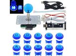 Sj@Jx Arcade Game Led Diy Kit Tastiera Meccanica Interruttore Joyastick Controller Zero Delay Usb Encoder Pc Mame Retropie Jamma