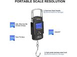 Bilancia Elettronica, Portatile, 50 Kg, Elettronica Digitale Appesa, Bagaglio, Gancio, Bilancia, Mini-Bag, Pesca, Yacht, Bilancia