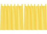 Vidaxl Tende In Voile Con Passanti 2 Pz. Giallo 140X140 Cm