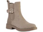 Van Hill Stivali Classici Da Donna Con Fibbie Scarpe Stampate 841839, Colore: Khaki Velours, Taglia: 38