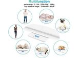 Bilancia Digitale Pet, Baby 3 Scale (Kg/Oz/Lb), Max 220 Libbre, Precisione Fino A 0,02 Bianco