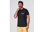 T-Shirt Ombre Con Stampa Nera Xxl