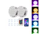 Inf Luci Led Con App E Ventosa, 13 Led, Telecomando, Due Luci, Un Controllo