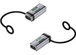 Inf 2 Pezzi Adattatore USB-C Femmina-Femmina 240W, 120Gbps, Supporta 16K@60Hz D'argento