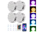 Inf Luci Led Con Ventosa App, 13 Led, App+Telecomando, Quattro Luci