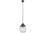 Eglo 49219 Bampton Lampada A Sospensione E27 Acciaio Marrone-Patina