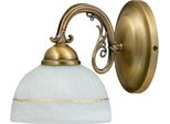 Lampada Da Parete Classica Con Paralume E27 Marrone Flossi 8811 Rabalux