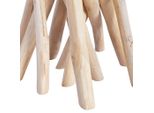 Syfax™ Tavolino Da Salotto Ripiano In Vetro 35X35X50 Cm Legno Di Teak
