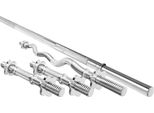 Marbo Sport Set MWG2 | Bilanciere 198 Cm + Barra Sz-Curl 120 Cm + 2X Barra Manubri 40 Cm 30 Mm