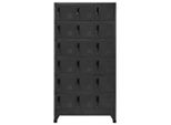 Vidaxl Armadietto Antracite 90X40X180 Cm In Acciaio