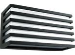 Applique A Led H IP65 Applique 4000K Bianco Neutro, Alluminio Nero