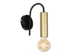 Lampada Da Parete Minimalista Nera E Oro Loppe 1Xe27 15W Luminex