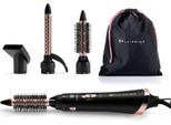 Bellissima Imetec Ceramic Air Modellatore Aria Calda 3 In 1 Per Capelli Corti E Medi 800 W Rosa Nero