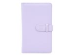 Mini Album Fotografico Da 3 Pollici Con 108 Tasche - Iris Purple - Album In Finto Cuoio Per Foto, Biglietti Cinematografici E Biglietti Da Visita