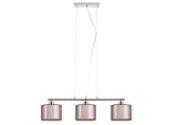 Rabalux 2630 Lampada A Sospensione 3 Spot Anastasia, E27, Argento-Marrone, Standard