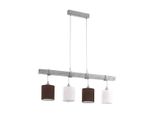 Lampada A Sospensione Townshend 2 A 4 Luci Bianco-Patina, Marrone Eglo 49927
