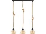 Eglo 43192 Rampside E27 Tripla Lampada A Sospensione 895X195Mm Nero Ambra