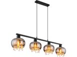 Globo Lighting Plafoniera In Metallo Nero Opaco, 1X E27 Led