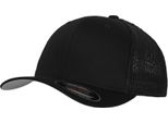 Flexfit 6511 | Cappello / Berretto / Cappello Trucker A Rete - Colore: Nero - Taglia: L/Xl