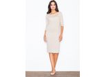 Figl Abito Midi Donna Pouutoa Beige S