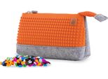Pixie Crew - Valigia Grande Grigio / Arancione