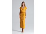 Figl Maxi Abito Donna Nilan Senape S