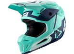 Motocrosshelm Gpx 5.5 Composite - GrüN-Blau-Weiss - 63 - 64 Cm
