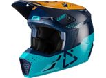 Casco Motocross Orizzontale Leatt Moto 3.5 V21.4, Blau, Xl (61/62)