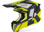 Casco Motocross Airoh Twist 2.0 Lift, Nero/Giallo, S (55/56)