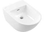 Villeroy & Boch Subway 3.0 - Bidet Sospeso 560X375 Mm, Con Sfioratore, Foro Per Rubinetto, Bianco Alpino 44700001