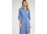Figl Abito Camicia Donna Aramour M701 Blu Cielo S