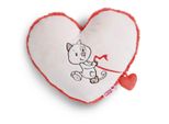 Nici Cuscino Gatto ´´Cuore´´ 26X22Cm Verde