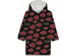 Aymax Naruto - Akatsuki - Poncho Felpato In Pile Di Corallo - Vita Enfant, Nero, Taglia Unica
