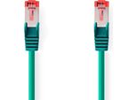 Cavo Di Rete CAT6 | RJ45 Maschio | RJ45 Maschio | S/Ftp | 1,00 M | Rotondo | Lszh | Verde | Etichetta