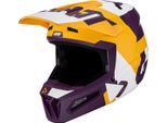 Leatt 2.5 Tricolor Motocross Helm, Lila/Gelb, 2XL (63/64)