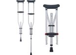 Stampelle - Ausili Per La Deambulazione Per Anziani - Coppia Di Stampelle Fino A 136 Kg - Supporto Stabile Per La Mobilità