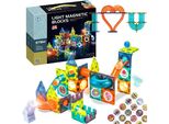 Blocchi Da Costruzione Magnetici Puzzle Glorioso Blocco Magnetico Pista 75 Pezzi