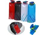 4 Bottiglie D'acqua Flessibili Con Moschettone, Bottiglia Pieghevole Da 700 Ml, Borraccia Riutilizzabile, Clip Per Borsa Da Bere Sport, Ciclismo, Escursionismo, Viaggi, Colori