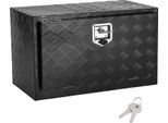 Succebuy Cassetta Sottoscocca Per Camion, 91,4 X 35,6 X 40,6 Cm, Robusta Cassetta Porta Attrezzi In Alluminio Con Piastra Diamantata, Serratura E Chiave, Custodia Impermeabile Con Serratura A T Per Camion, Furgoni, Rimorchi