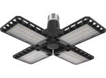 Osram Highbay Blade, Lampada Da Soffitto In Plastica Nera, Con Ali Luminose Regolabili, Fornisce 23 W O 2350 Lm In Bianco Neutro Con 4000 K, Filettatura A Vite E27, Diametro 231 Mm, IP20