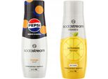 Set Di 2 Concentrati D'acqua. Sodastream Pepsi Max Mango + Limonata Zero