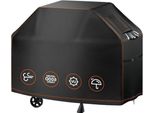 Copertura Per Barbecue Resistente Alle Intemperie - Robusto Tessuto Oxford 600D - Copertura Per Barbecue Con Finestra Di Ventilazione - Impermeabile - 115 X 61 X 110 Cm - Protezione Da Pioggia, Polvere, Sole E Gelo