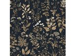 Carta Da Parati Autoadesiva Fiori 41Cm X 3M Nero Oro Motivo Floreale Carta Da Parati Impermeabile Mobili Vinile Autoadesivo Pellicola Adesiva Vinile Soggiorno Camera Da Letto Mobili Wallcovering