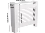 Mason® - Rivestimento Per Radiatori - Mobiletto Per Radiatori - Radiatore Pronto - Rivestimento Per Radiatori - Rivestimento Per Radiatori - Orizzontale - Bianco - S