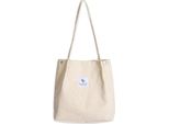 Grande Borsa A Tracolla In Velluto A Coste Per Donna - Borsa Da Spiaggia, Crossbody, Tote Bag E Altro Ancora