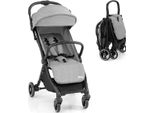 Passeggino Costway, Passeggino Da Viaggio Con Funzione Reclinabile, Passeggino Con Schienale, Capottina E Poggiapiedi, Carrozzina Con Cintura Di Sicurezza Fino A 15 Kg, Grigio