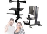 Supporto Da Tavolo Ergonomico Per 2 Monitor Fino A 24 Pollici Amazon Basics